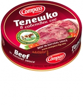 Beef in natural sauce Compass 180g