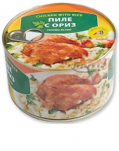 Пиле с ориз Ловмит 410г