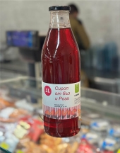 Natural Syrup Concentrate 1L White Elderberry and Rose